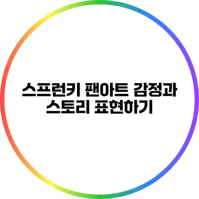 스프런키 팬아트: 감정과 스토리 표현하기