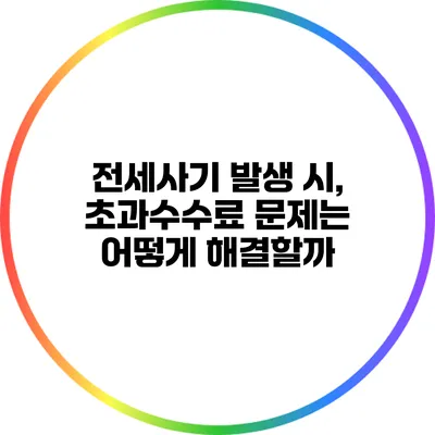 전세사기 발생 시, 초과수수료 문제는 어떻게 해결할까?